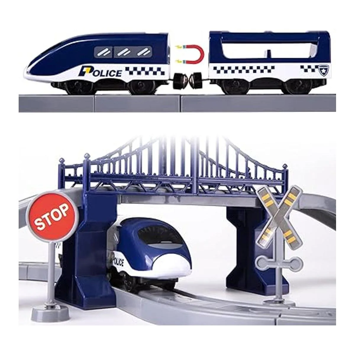 Juegos de tren para niños de 4 a 7 años 66 piezas de tren_4