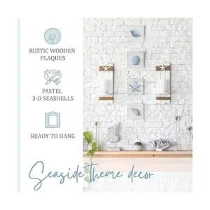 TideAndTales Juego de 4 conchas y decoraciones 3D_4