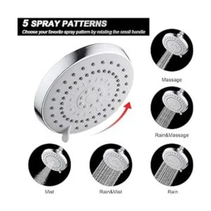 HarJue Cabezal de ducha de lluvia de alta presión y combo_2