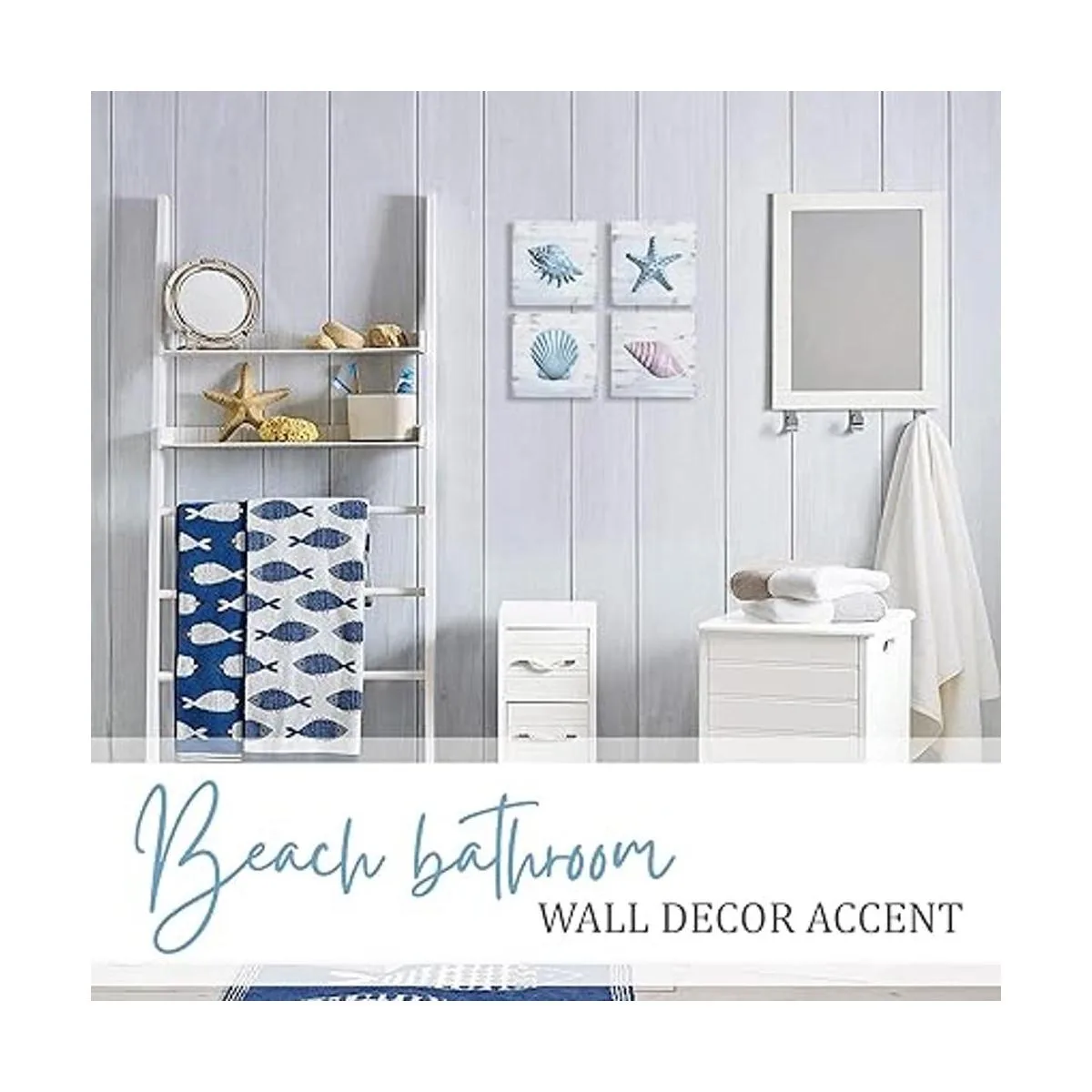 TideAndTales Juego de 4 conchas y decoraciones 3D_5