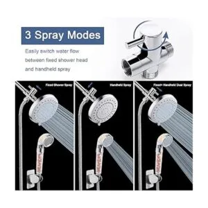 HarJue Cabezal de ducha de lluvia de alta presión y combo_3