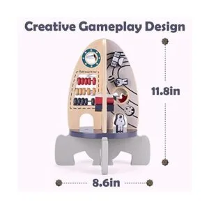 Wooden Activity Motor Skills Cube Baby Toy Montessori_3