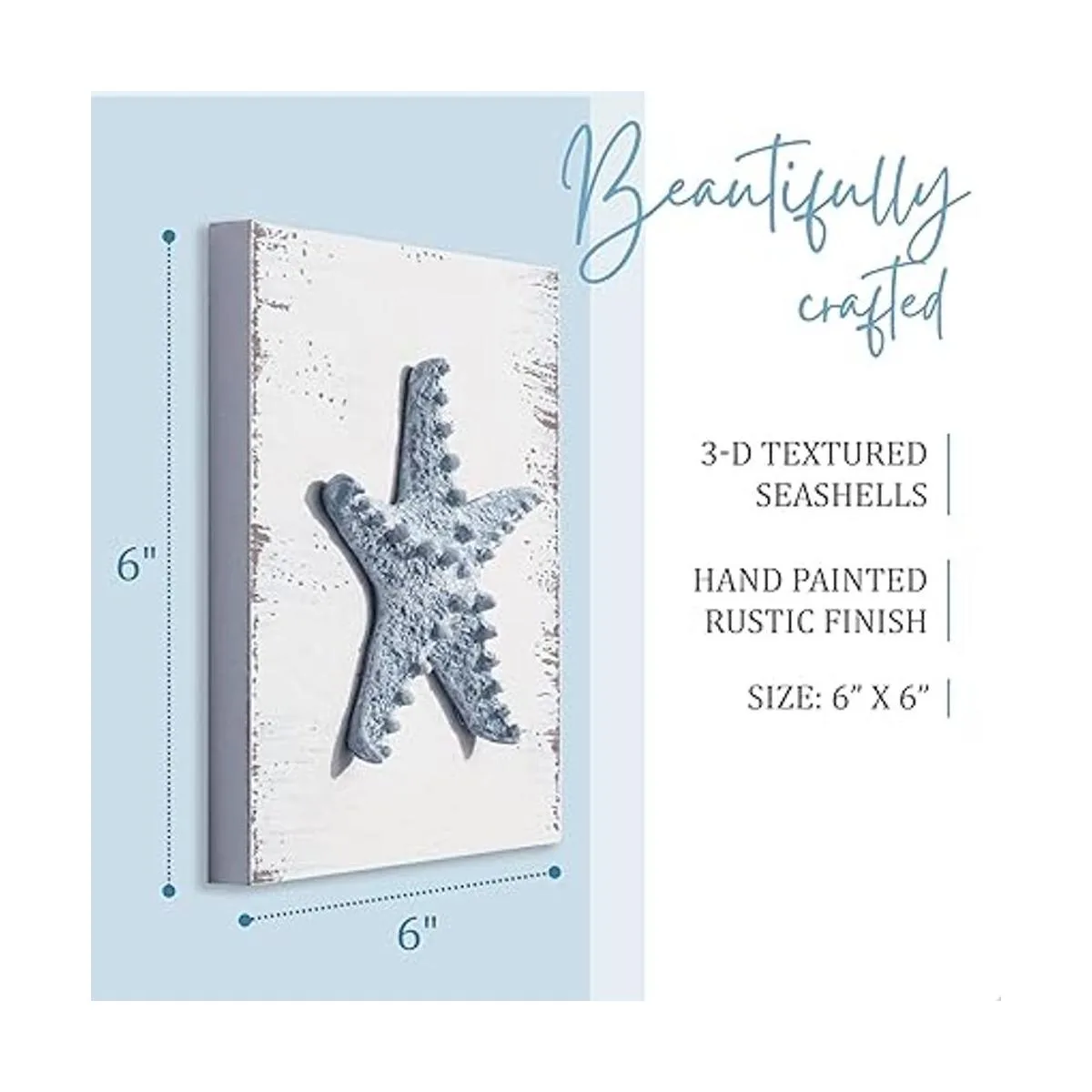 TideAndTales Juego de 4 conchas y decoraciones 3D_3