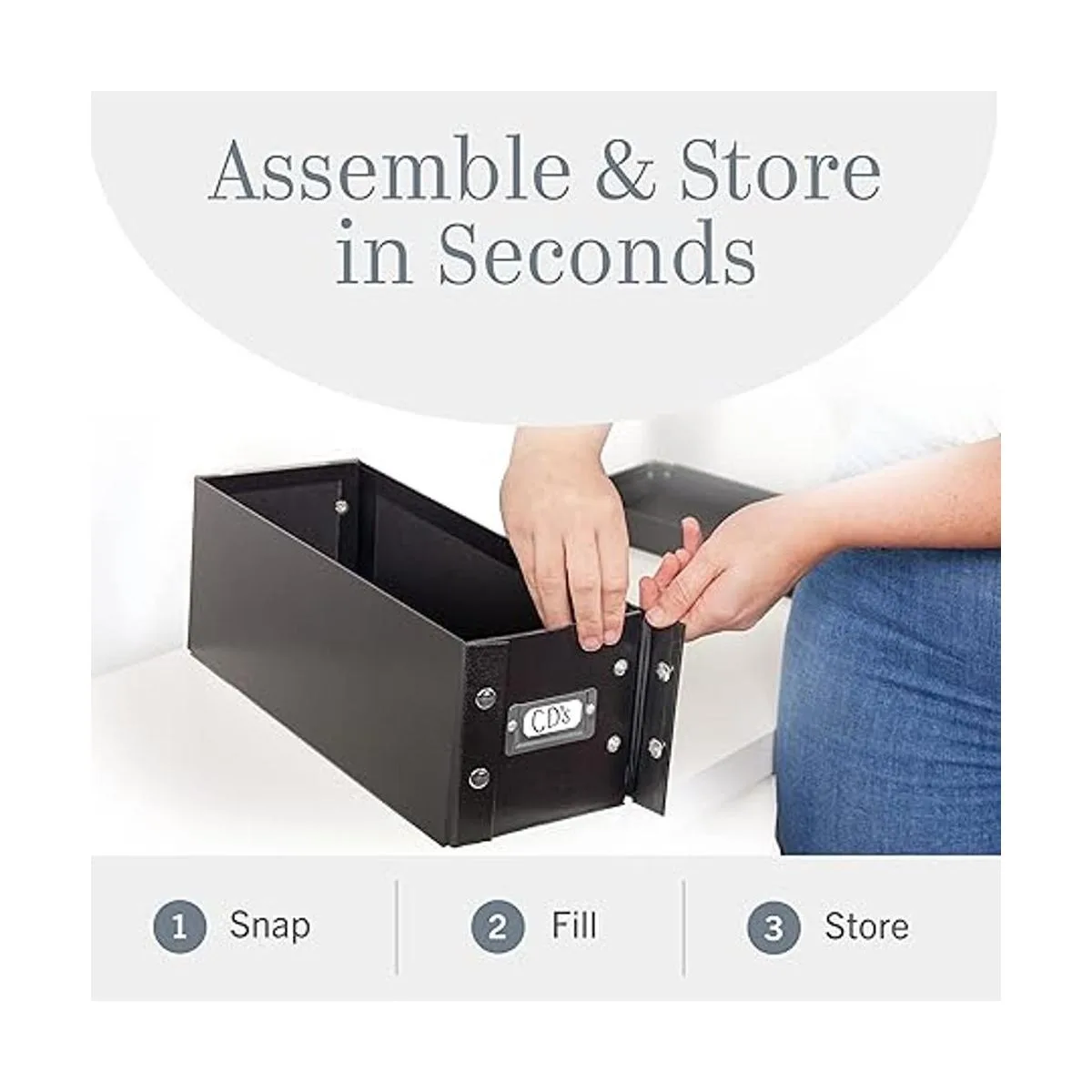 Caja de almacenamiento con diseño elegante SnapNStore_6