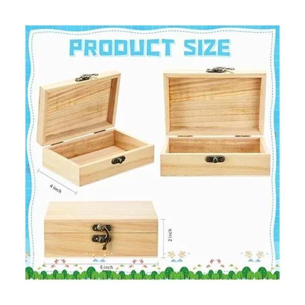 Caja de madera sin terminar de 12 piezas con tapa con_2