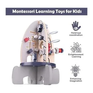 Wooden Activity Motor Skills Cube Baby Toy Montessori_6