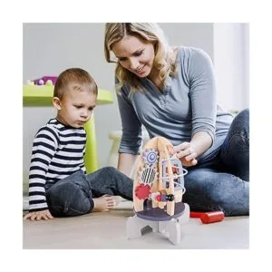 Wooden Activity Motor Skills Cube Baby Toy Montessori_4
