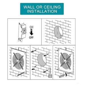 Nalle Ventilador de escape de 8 pulgadas de 80 W 500 CFM_4