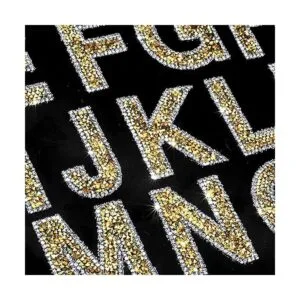 Locacrystal 68 calcomanías de letras con diamantes de_6