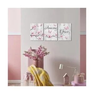 Visual Art Decor Amazing Grace Quote Lienzo decorativo_3