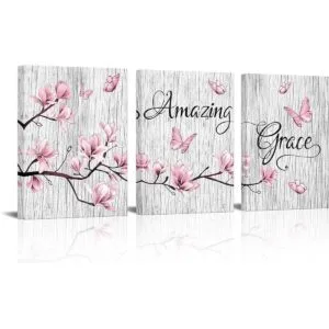 Visual Art Decor Amazing Grace Quote Lienzo decorativo_1