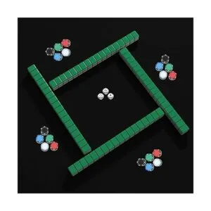 GSE Tapete de juego antideslizante de goma de 35 x 35_6