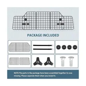 FEED GARDEN Barrera ajustable para perros para SUV autos_2