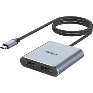 USB C to Dual DisplayPort MST Hub Splitter Dual 4K 60Hz_1