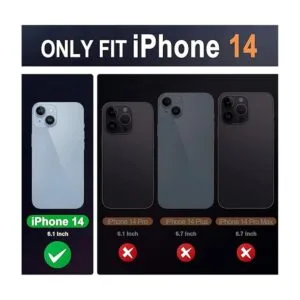 SHIELDON Funda para iPhone 14 de 6.1 pulgadas 5G funda de_2