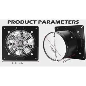 Nalle Ventilador de escape de 8 pulgadas de 80 W 500 CFM_5