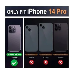 SHIELDON Funda tipo cartera para iPhone 14 Pro 5G 2022 de_2