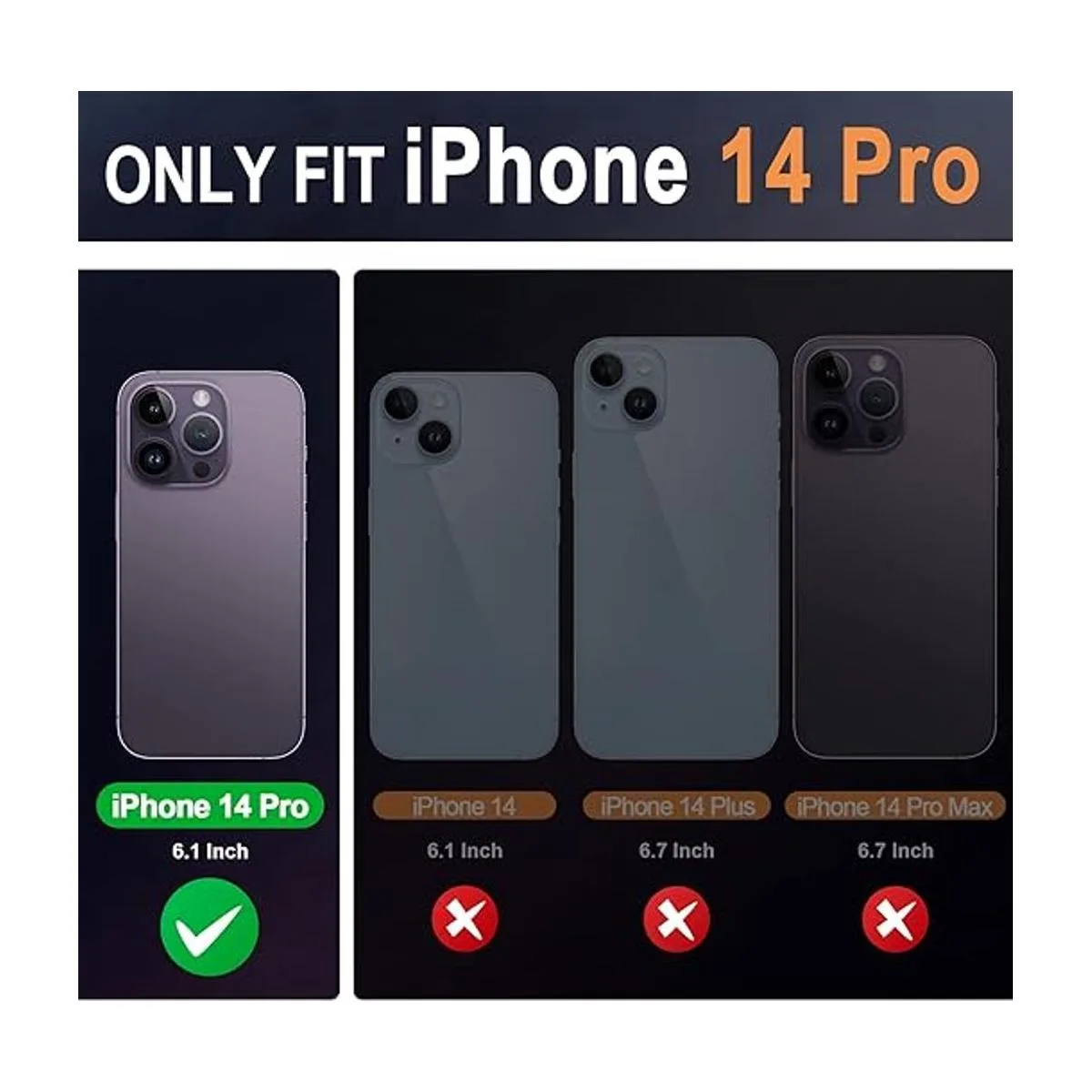 SHIELDON Funda tipo cartera para iPhone 14 Pro 5G 2022 de_2