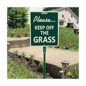 SmartSign Letrero de patio Please Keep Off The Grass de_3