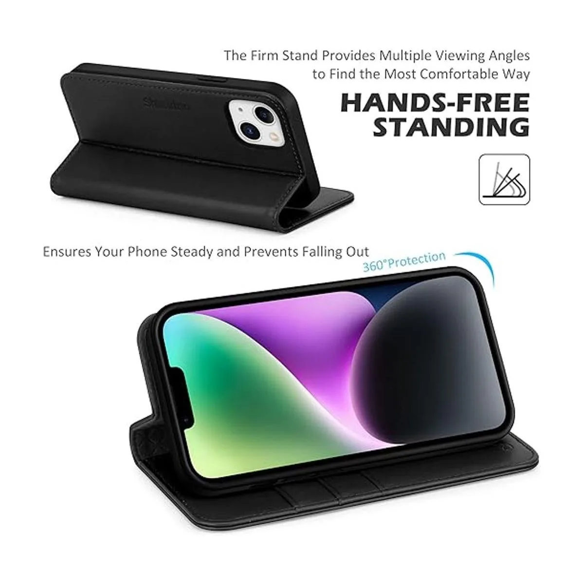 SHIELDON Funda para iPhone 14 de 6.1 pulgadas 5G funda de_4