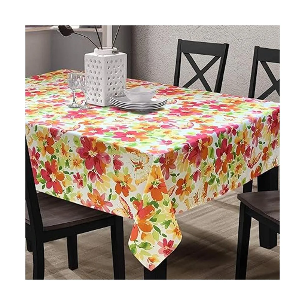 CAIT CHAPMAN HOME COLLECTION Mantel de tela con cuentas de_1