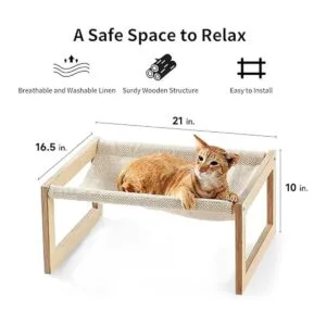 FUKUMARU Hamaca para gatos Silla columpio de gato de_2