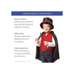 Melissa Doug Juego de disfraz de juego de rol de mago_3