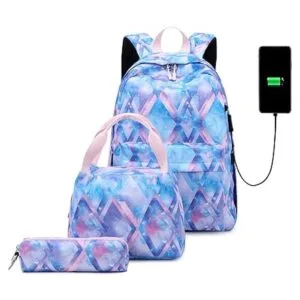 Mochila para niñas adolescentes con bolsa de almuerzo y_4