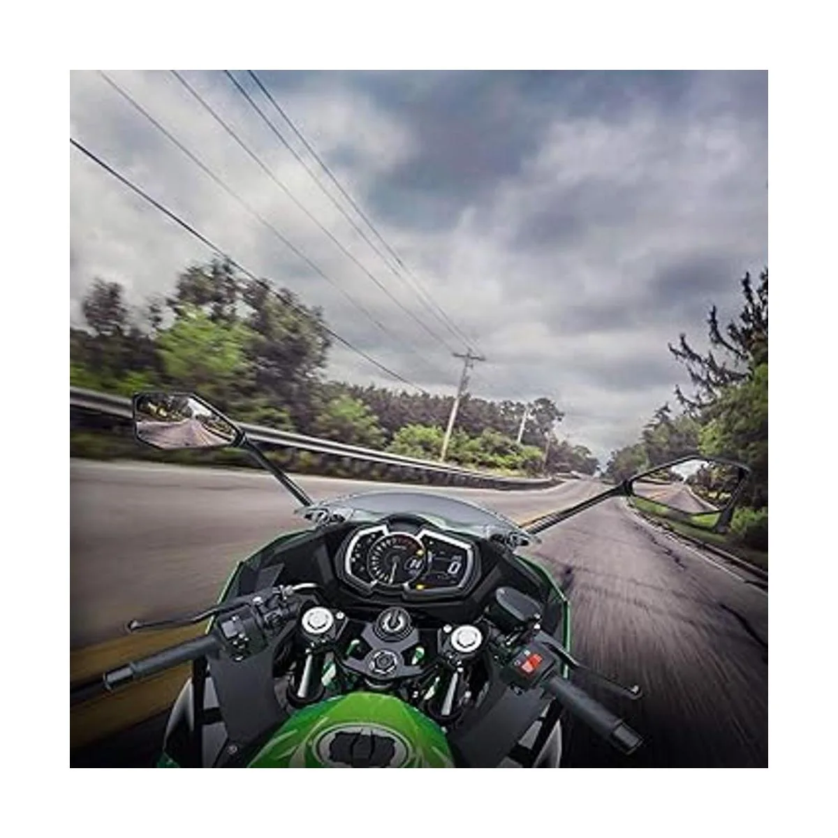 MZS Espejos de motocicleta compatibles con ZX6R ZX6R ZX636_2