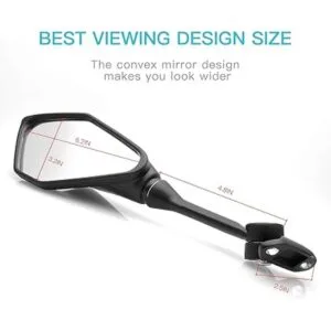 MZS Espejos de motocicleta compatibles con ZX6R ZX6R ZX636_5