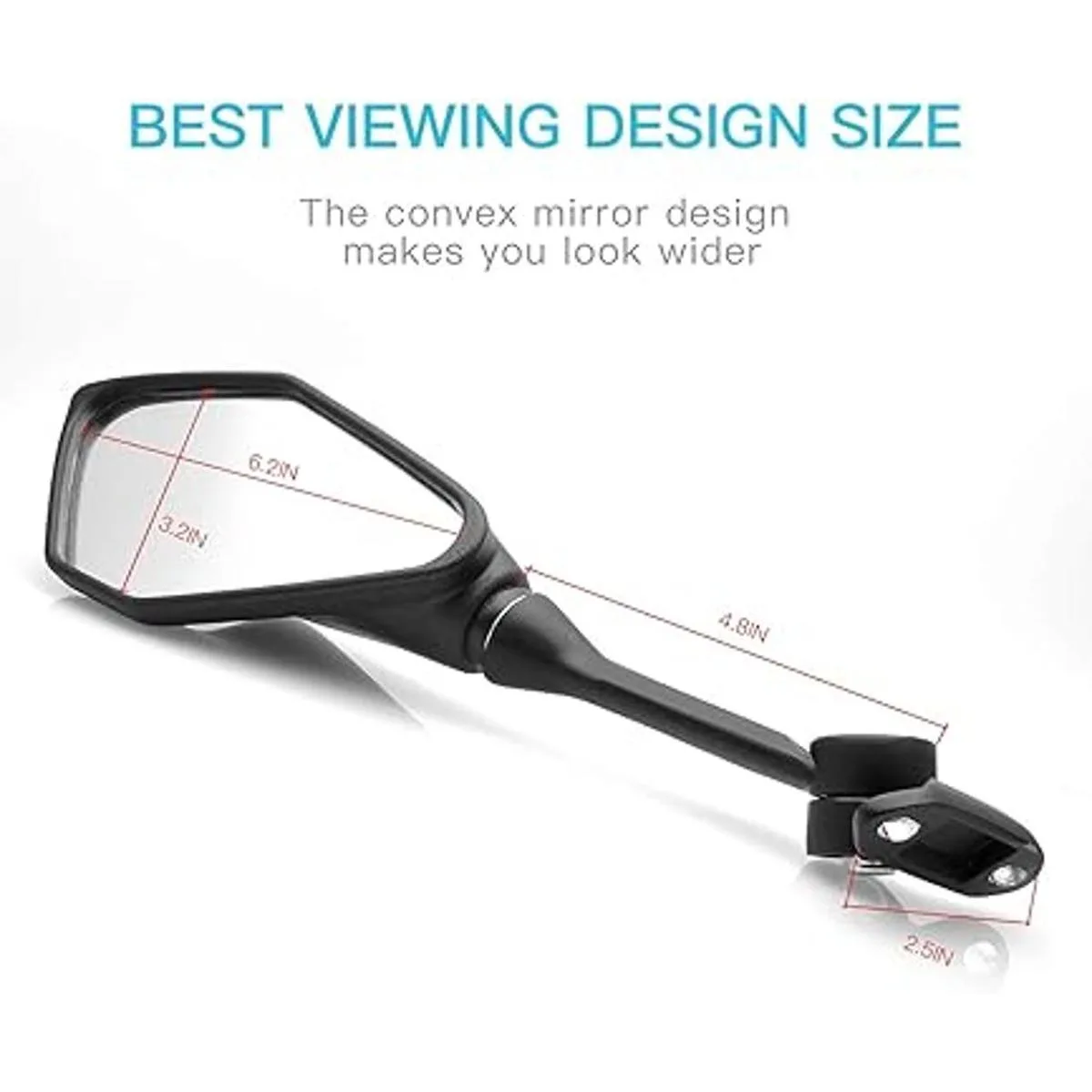 MZS Espejos de motocicleta compatibles con ZX6R ZX6R ZX636_5