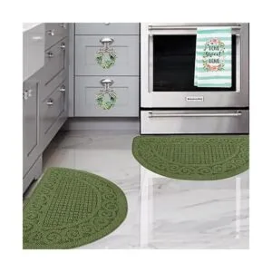 Tapetes de cocina verdes para piso 2 piezas de 18 x 30_1