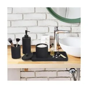 Bathroom Accessories Set 4PcsLotion Soap_3