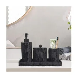 Bathroom Accessories Set 4PcsLotion Soap_2