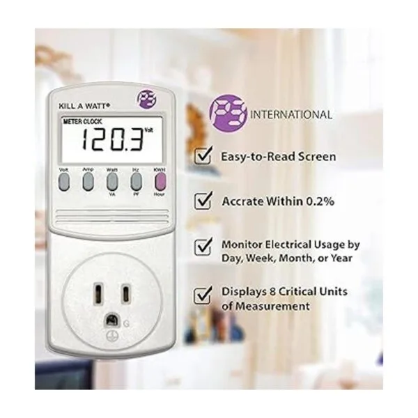 P3 P4400 Kill a Watt Monitor de uso de electricidad_2