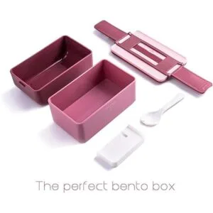 Juego de lonchera Bento con bolsa de almuerzo_4