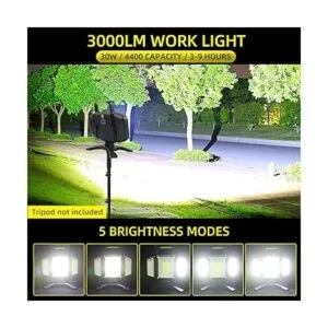 Luz magnética luz LED portátil de trabajo con 5 modos de_2