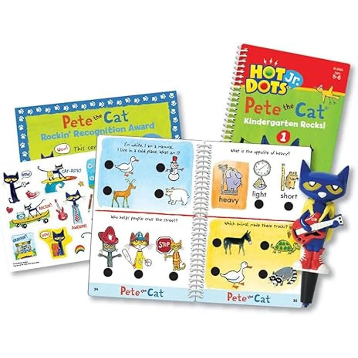 Educational Insights Hot Dots Jr. Pete The Cat Juego de_3