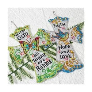 Paquete de 2 kits de pintura de diamante cruzado 5D DIY_5