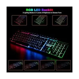 Teclado inalámbrico para juegos y mouse RGB_2