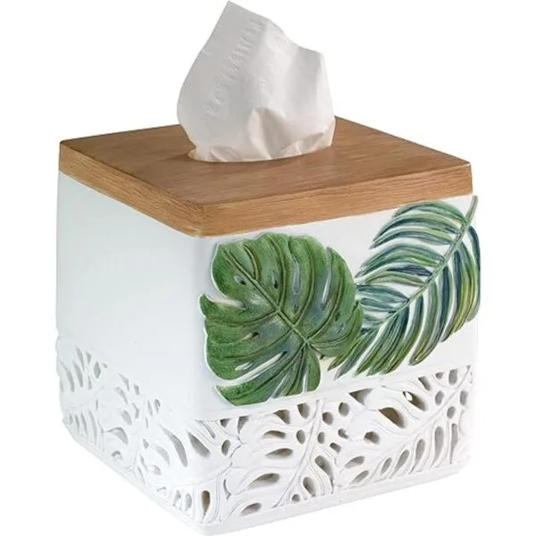 Avanti Linens Viva Palm Collection cubierta de caja de_5