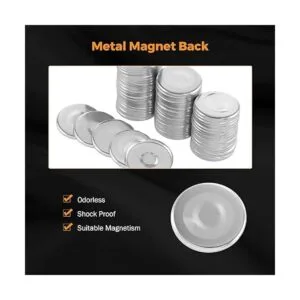 BEAMNOVA 100 juegos de piezas de botón de metal para_4