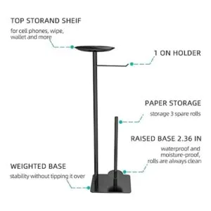 FEILERN Soporte de papel higiénico para baño dispensador_2