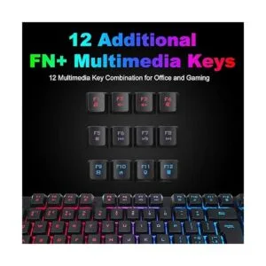 Teclado inalámbrico para juegos y mouse RGB_3