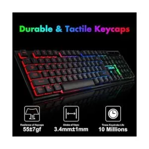 Teclado inalámbrico para juegos y mouse RGB_4