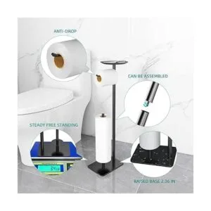 FEILERN Soporte de papel higiénico para baño dispensador_3