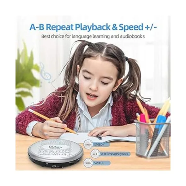 ARAFUNA Reproductor de CD portátil recargable y portátil_3