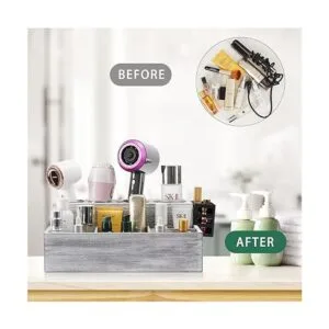 TRSPCWR Hair Tool Organizer Wooden Hair Dryer Holder and_2