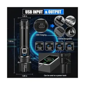 Linternas de alto lúmenes linternas recargables Sunitact_4