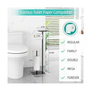 FEILERN Soporte de papel higiénico para baño dispensador_5